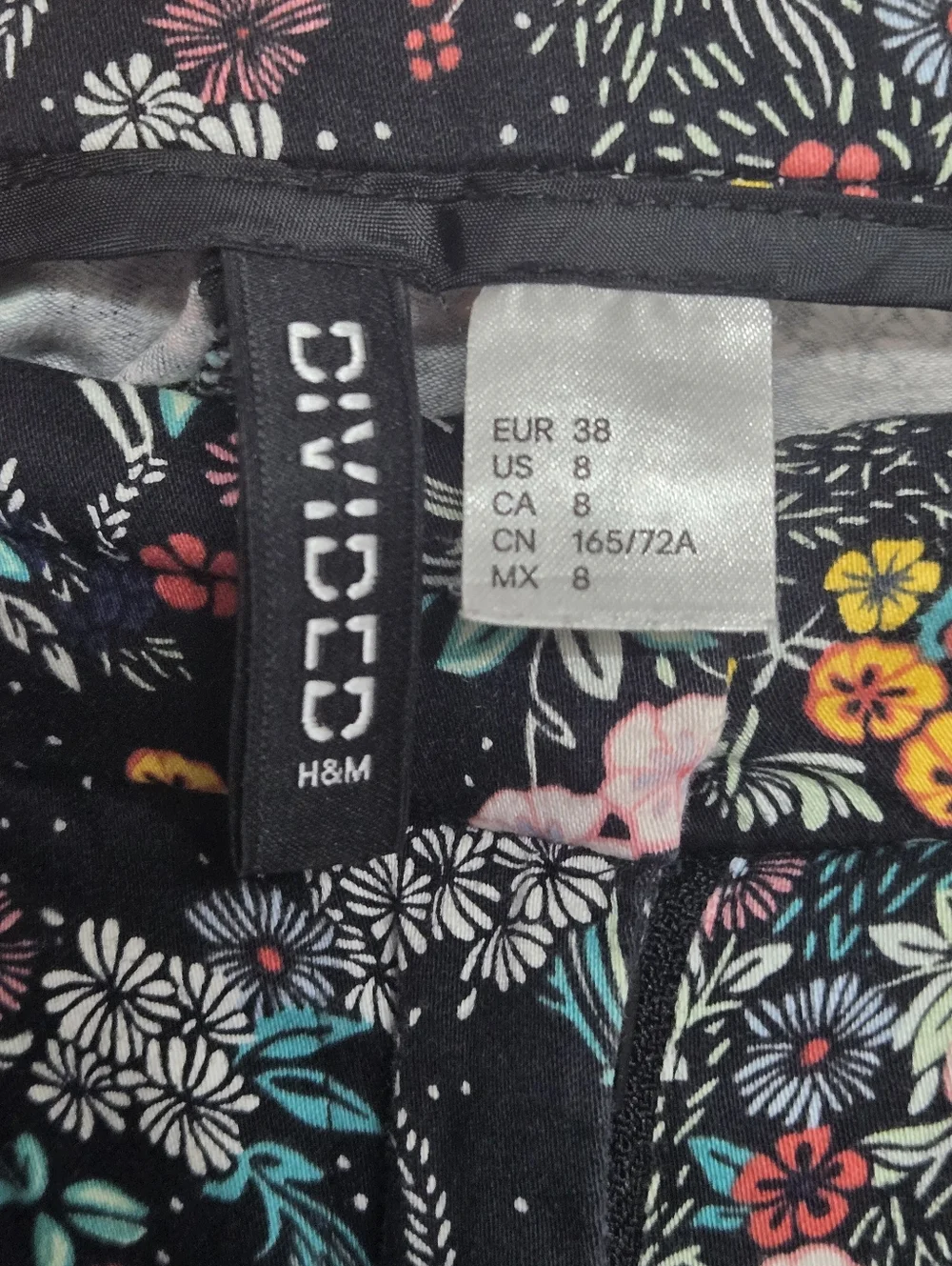 DIvided By H&M Floral Print Pants Sz 8